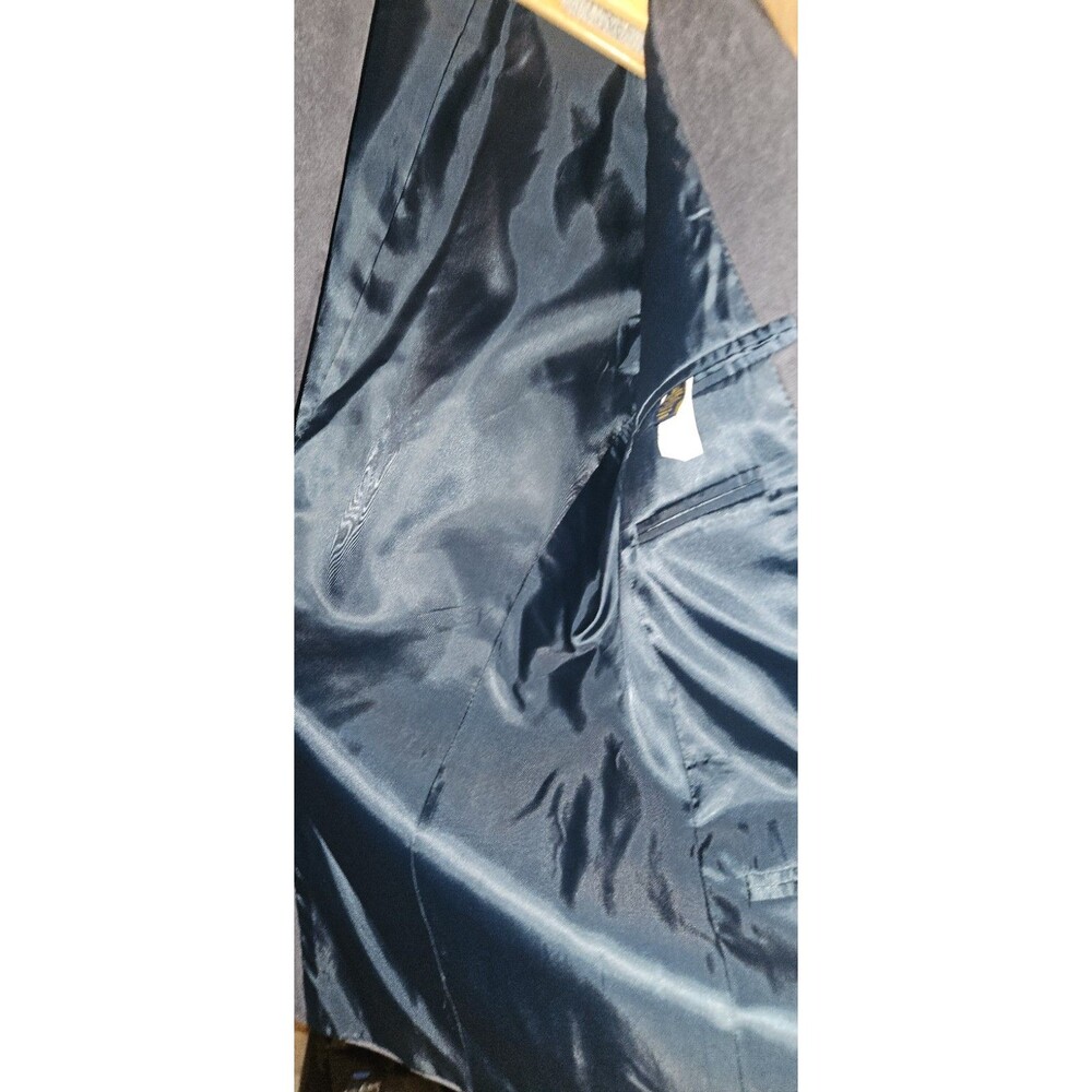 Club Room Men's Microsuede Sport Coat Blazer Blue 40R 🔥🔥 - Picture 6 of 8